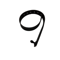 Black silicon rubber strap 300mm long