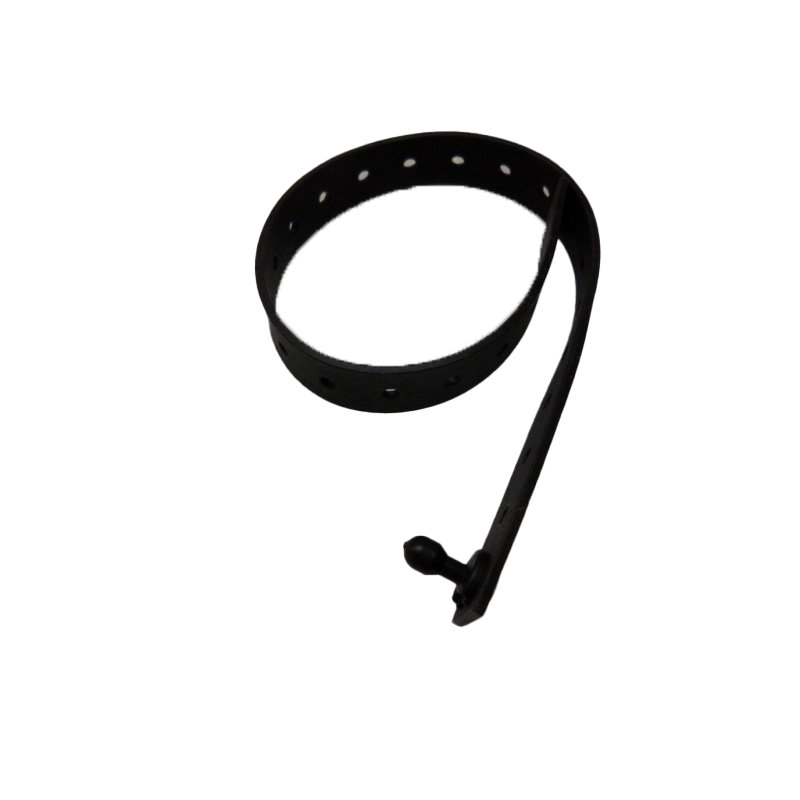 Black silicon rubber strap 300mm long